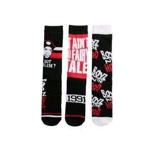New Mens Boyz N The Hood 3 Pack Crew Socks. Movie Socks. Funny Socks